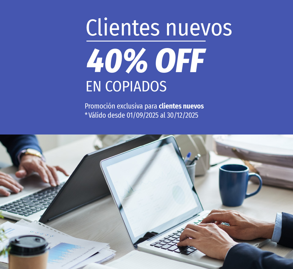 Clientes nuevos 40% OFF