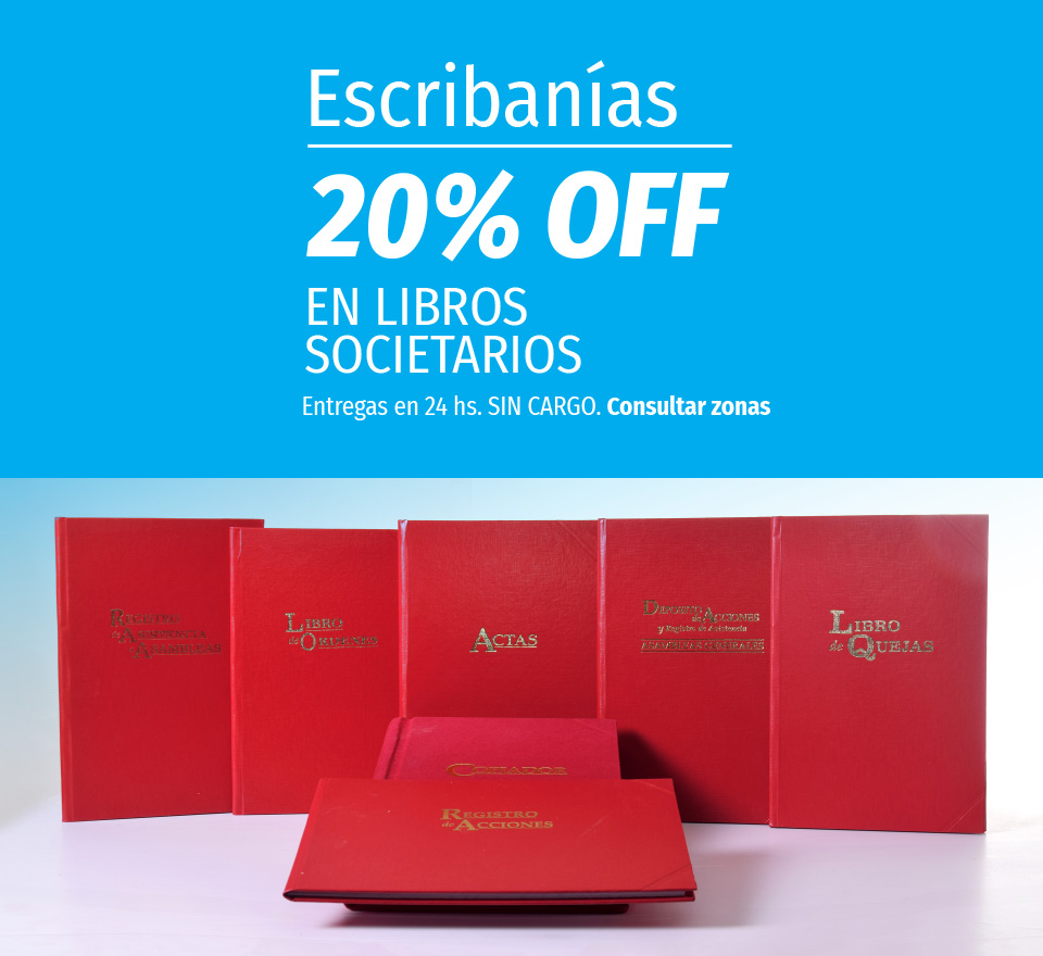 Escriban&iacute;as 20% OFF
